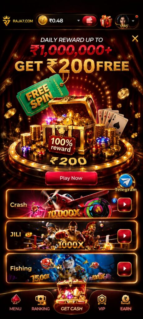 RAJA7 Game latest APK version with modern interface, quick installation, secure login, and optimized mobile gaming platform.