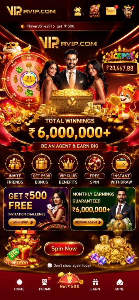 RVIP.COM Game premium online casino platform with HD slot graphics, exciting bonus offers, secure gameplay, and responsive mobile design.