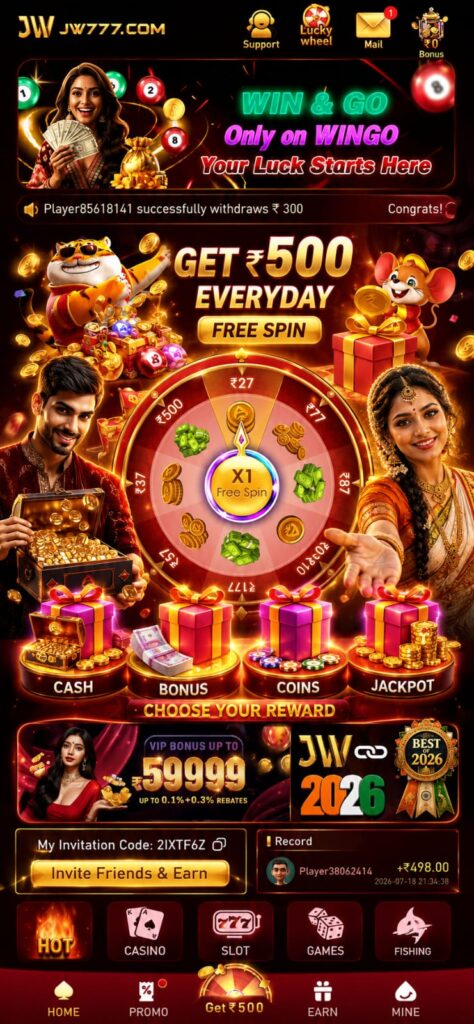 JW777 Game official homepage featuring online casino games, premium slot machines, secure login, APK download, and mobile-friendly gaming platform.