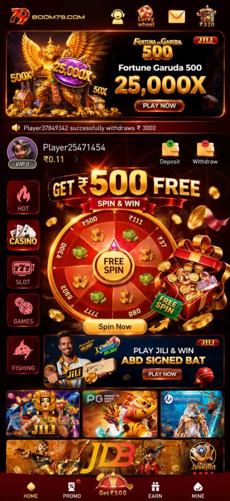 BOOM79 Game APK download page with Android installation guide, fast login, secure registration, and latest casino gaming platform.